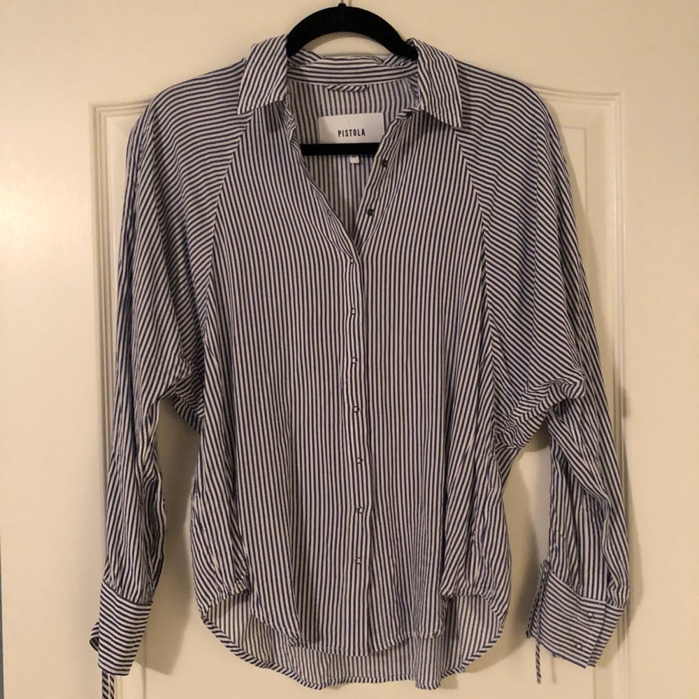 Pinstripe button up
